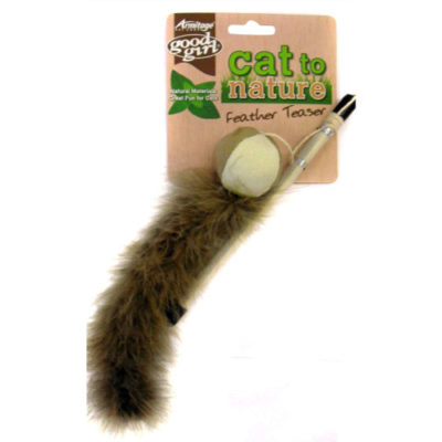 Good Girl Cat To Nature Feather Wand Cat Toy Good Girl Cat To Nature Feather Wand Cat Toy